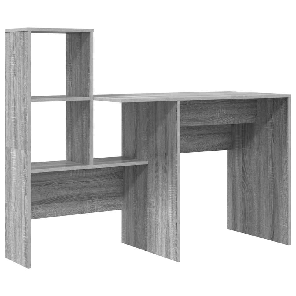 Bureau met lade Grijs sonoma 131,5 x 50 x 106,5 cm Bewerkt hout