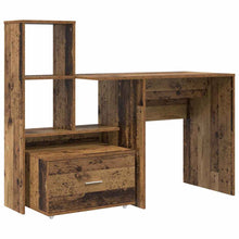 Bureau met lade met plank met opslag Oud hout 131,5 x 50 x 106,5 cm Bewerkt hout