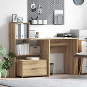 Bureau eiken 131,5x50x106,5 cm
