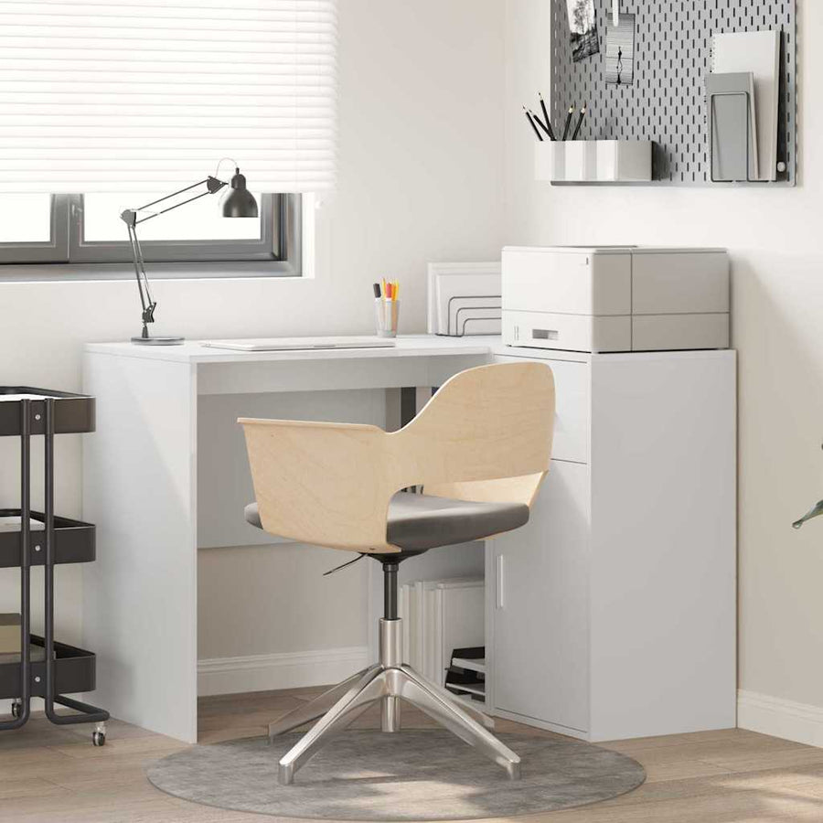 Hoekbureau met lade Wit 102 x 88 x 75 cm