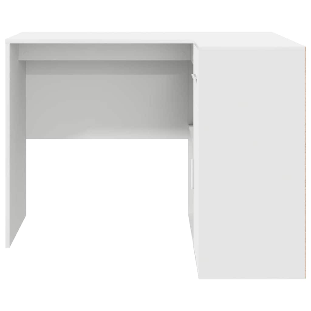 Hoekbureau met lade Wit 102 x 88 x 75 cm