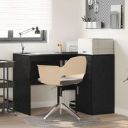 Hoekbureau zwart eiken 102x88x75 cm