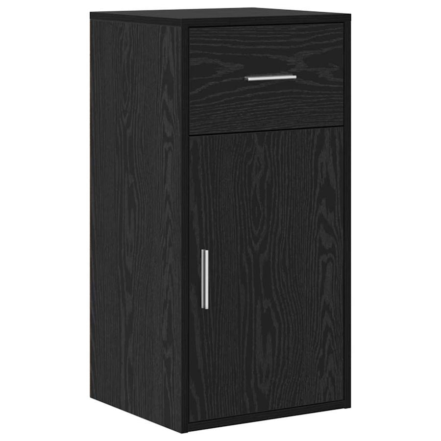 Hoekbureau met lade Zwart Eiken 102 x 88 x 75 cm