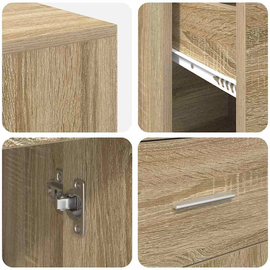 Hoekbureau met lade Sonoma Eiken 102 x 88 x 75 cm