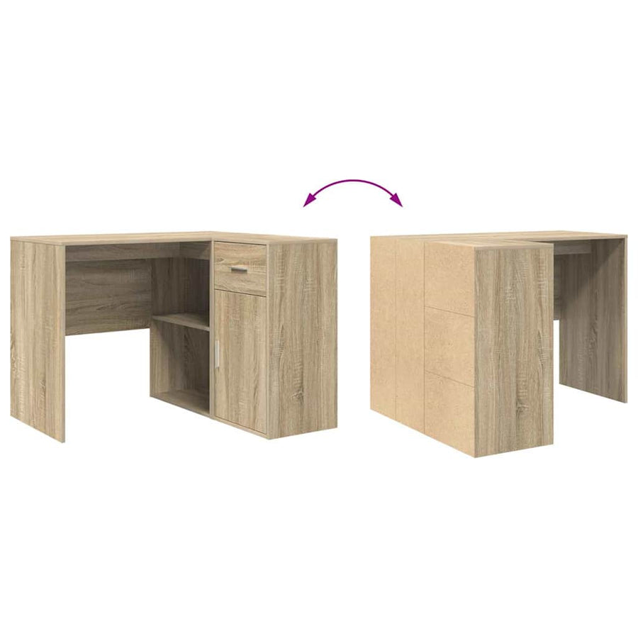 Hoekbureau met lade Sonoma Eiken 102 x 88 x 75 cm