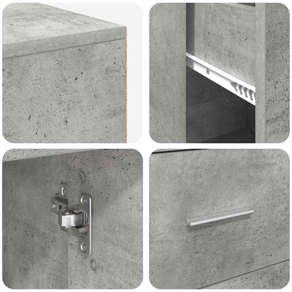 Hoekbureau met lade Beton Grijs 102 x 88 x 75 cm
