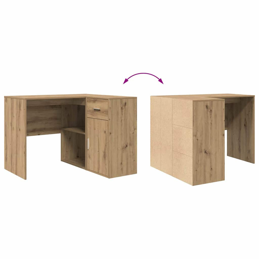 Hoekbureau met lade Artisan Eiken 102 x 88 x 75 cm
