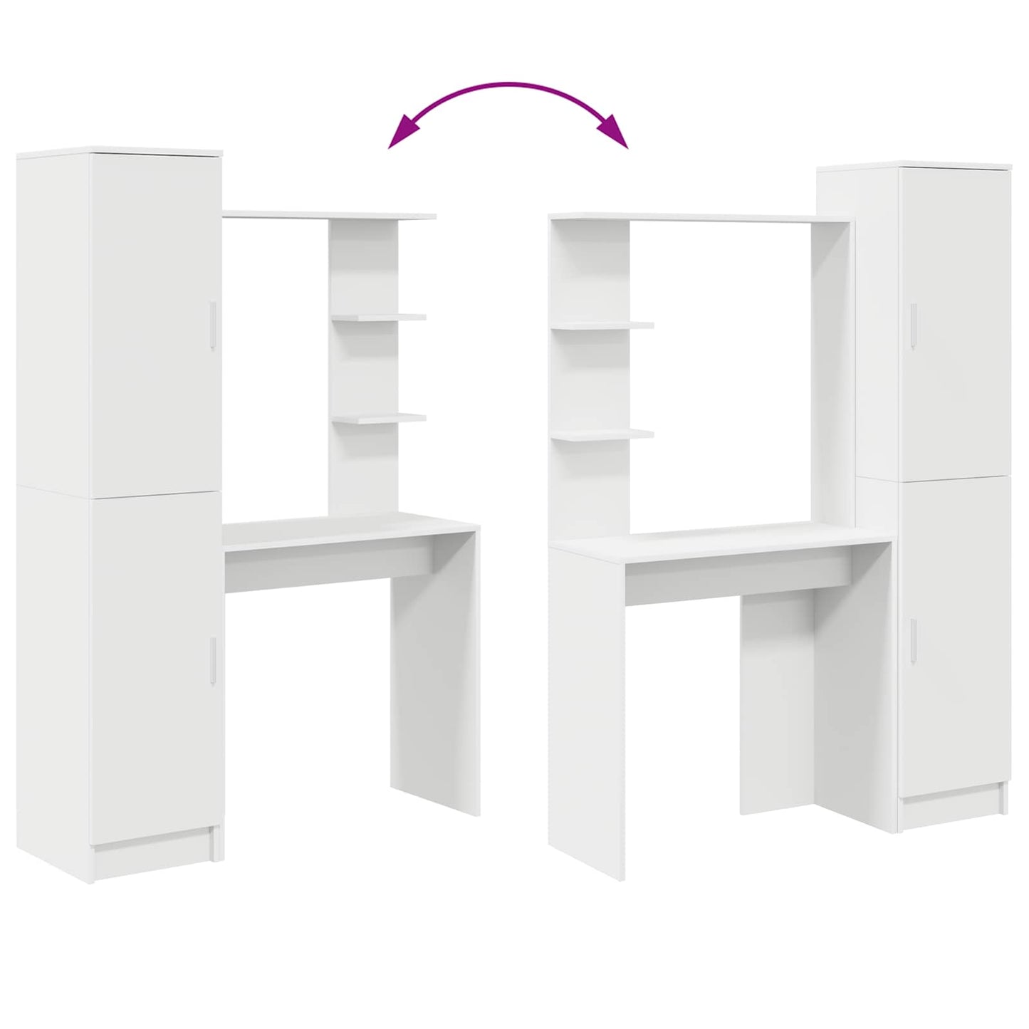 Bureau 2 pcs Wit