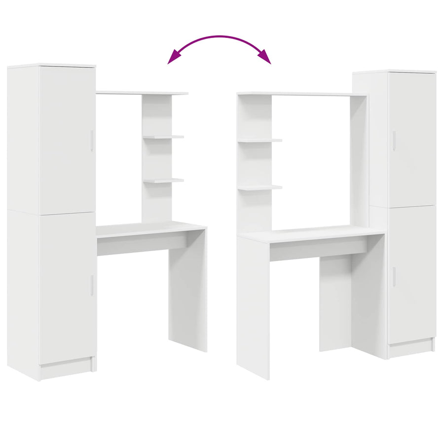 Bureau 2 pcs Wit