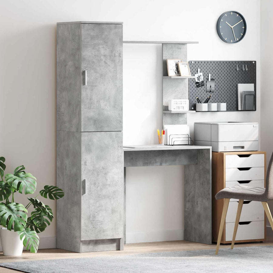 Bureau 2 pcs Beton Grijs
