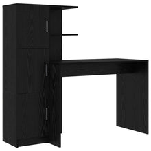 Bureau 2 pcs Zwart Eiken