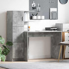 Bureau 133.5x50x124 cm beton grijs