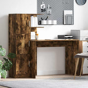 Bureau 133.5x50x124 cm gerookt eiken