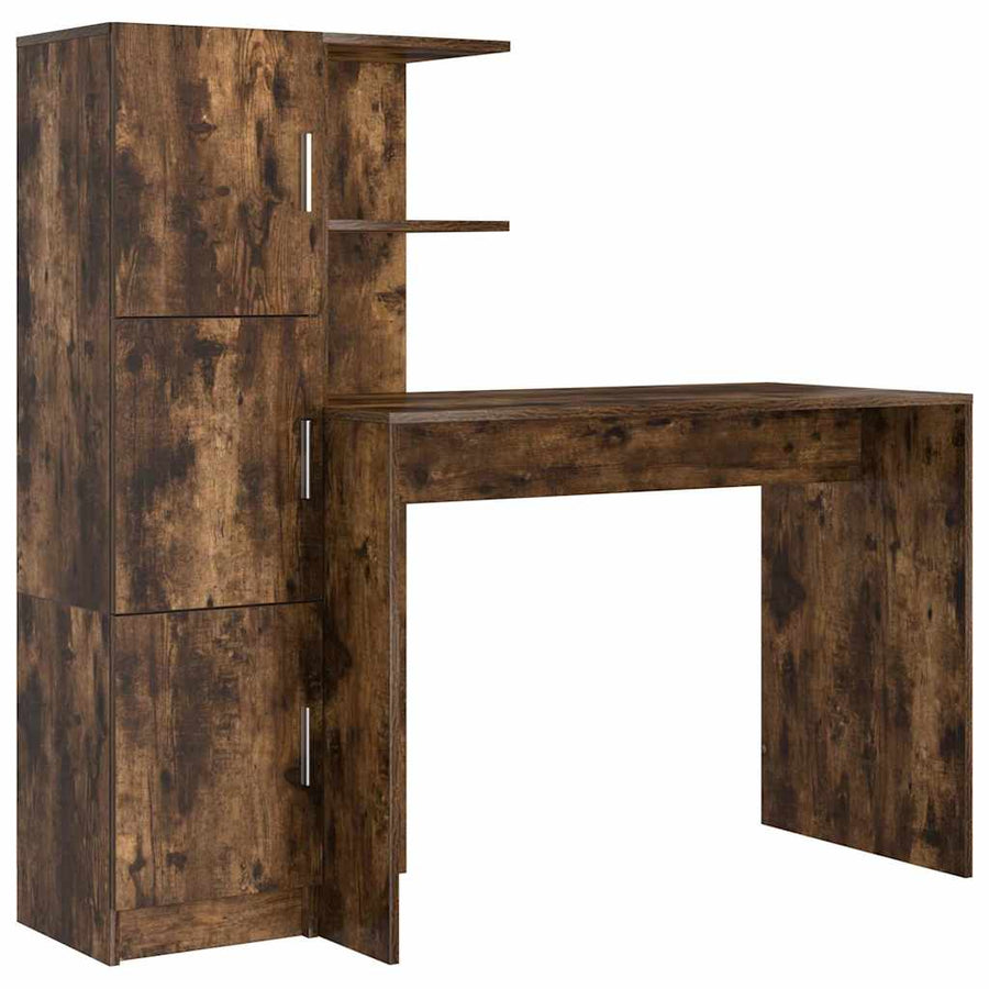 Bureau 2 pcs Gerookt eiken
