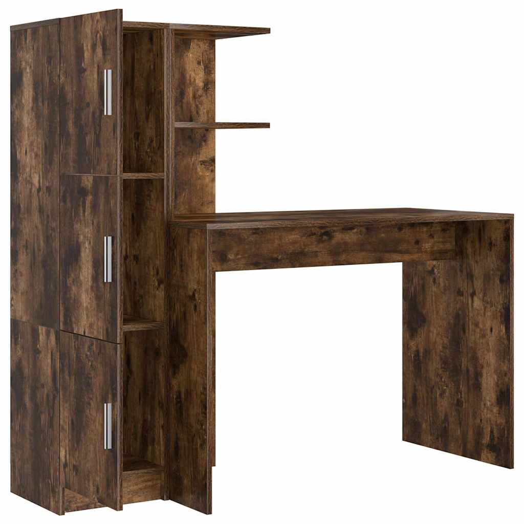 Bureau 2 pcs Gerookt eiken