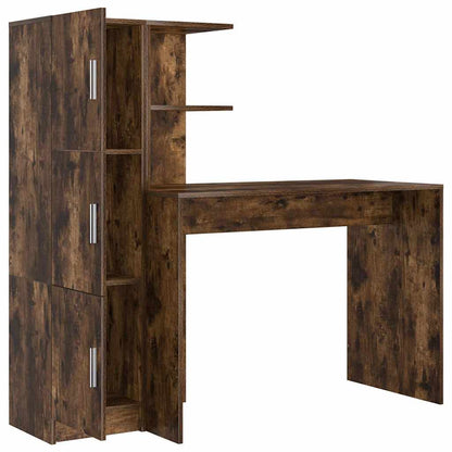 Bureau 2 pcs Gerookt eiken