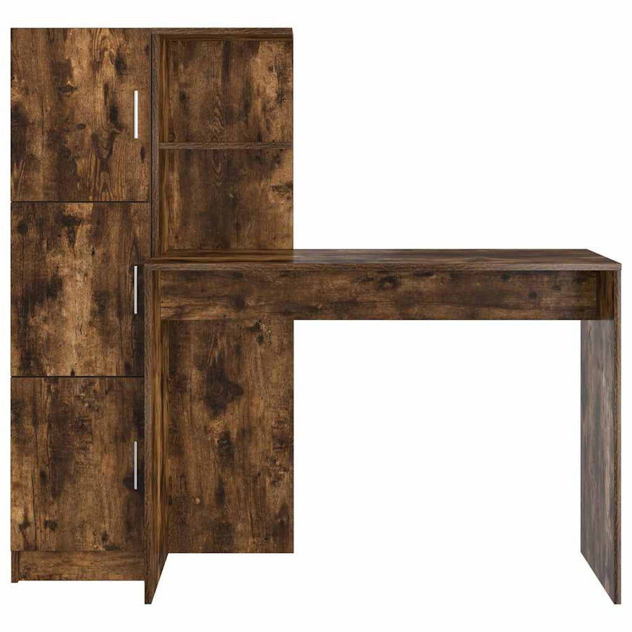 Bureau 2 pcs Gerookt eiken