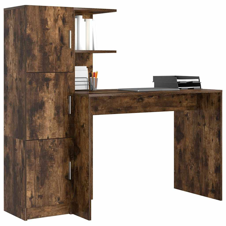 Bureau 2 pcs Gerookt eiken