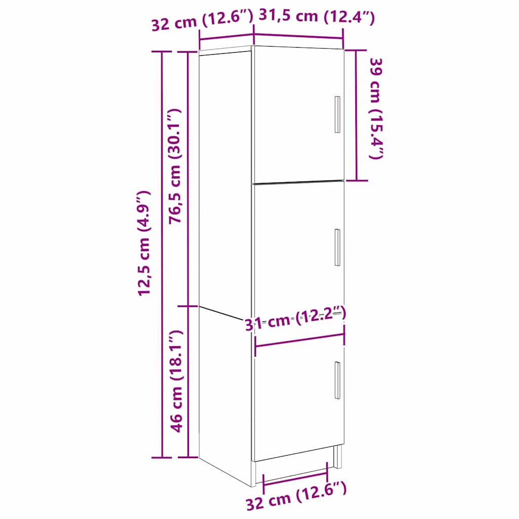 Bureau 2 pcs Gerookt eiken