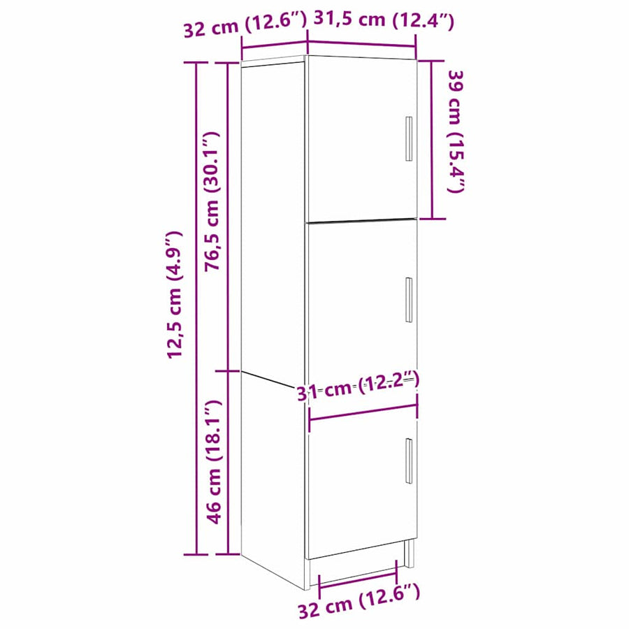 Bureau 2 pcs Gerookt eiken
