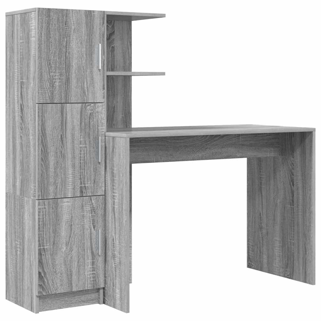 Bureau 2 pcs Grijs Sonoma
