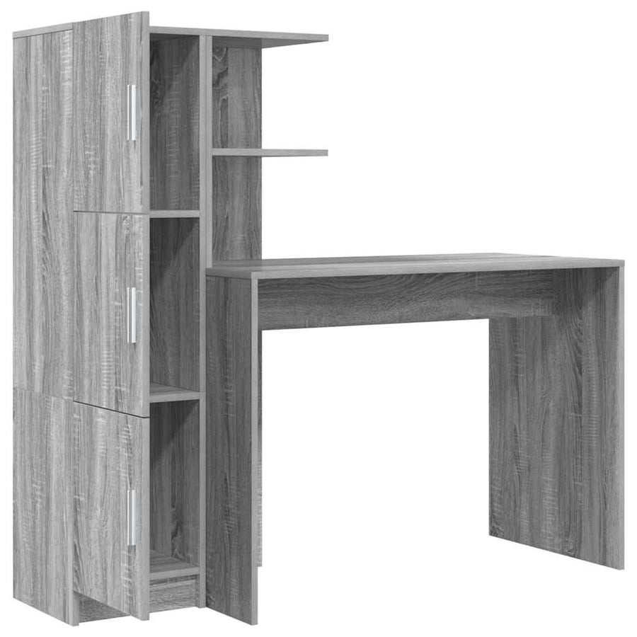 Bureau 2 pcs Grijs Sonoma