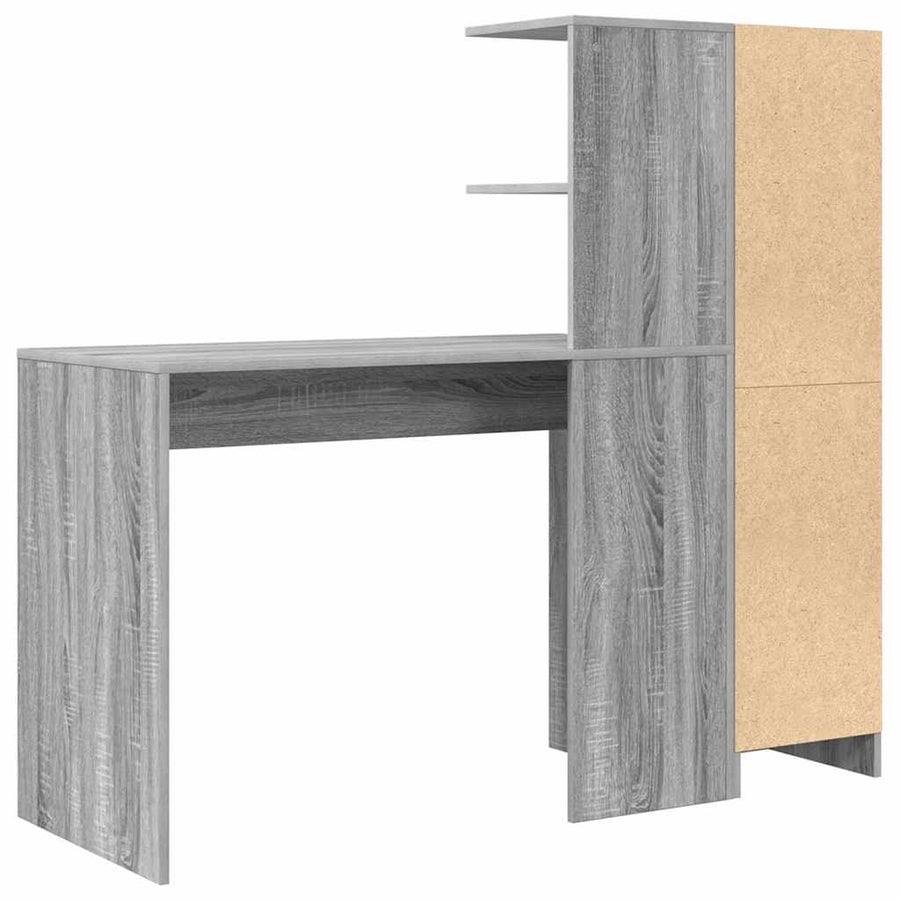 Bureau 2 pcs Grijs Sonoma