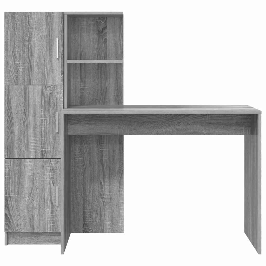 Bureau 2 pcs Grijs Sonoma