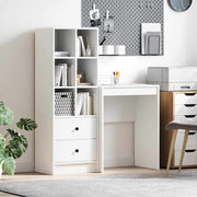 Bureau wit met 2 laden 105,5x34x127 cm