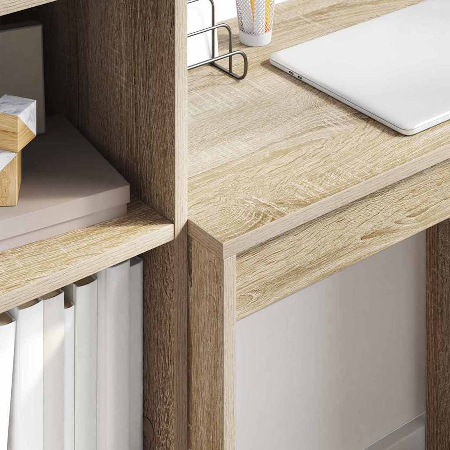 Bureau met lade 2 pcs Sonoma Eiken