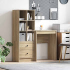 Bureau met lade 105.5x34x127 cm bewerkt hout