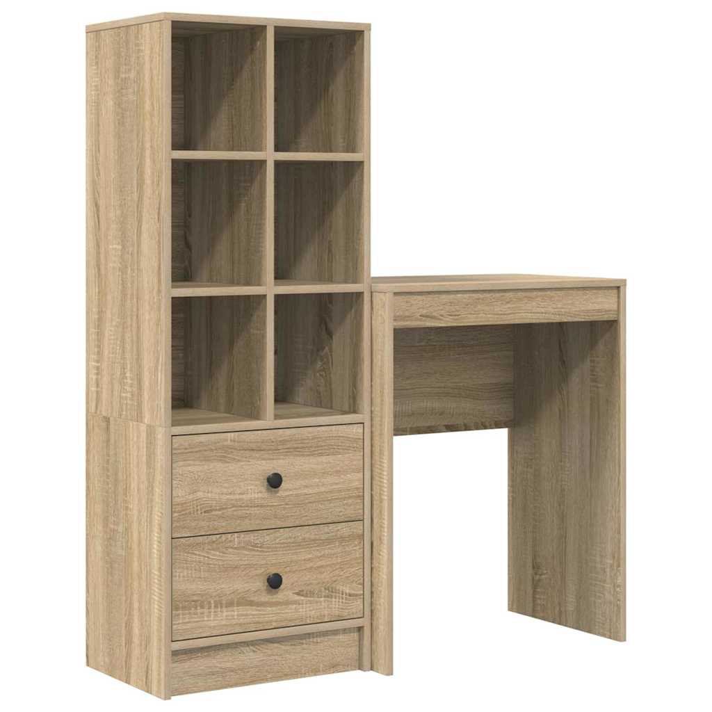 Bureau met lade 2 pcs Sonoma Eiken