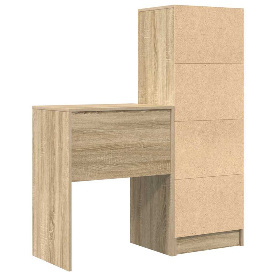 Bureau met lade 2 pcs Sonoma Eiken