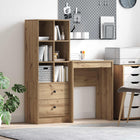 Bureau met lade 105.5x34x127 cm artisan eiken