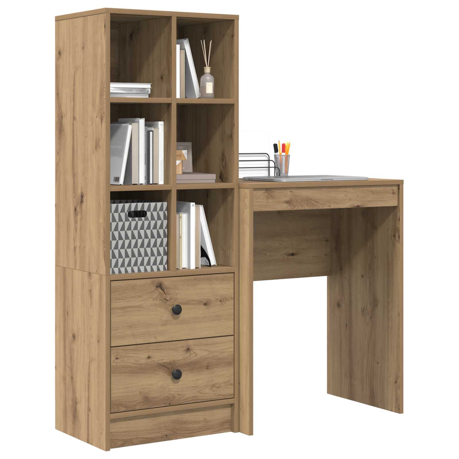 Bureau met lade 2 pcs Artisan Eiken