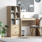 Bureau met lade 115,5x40x127 cm Sonoma eiken