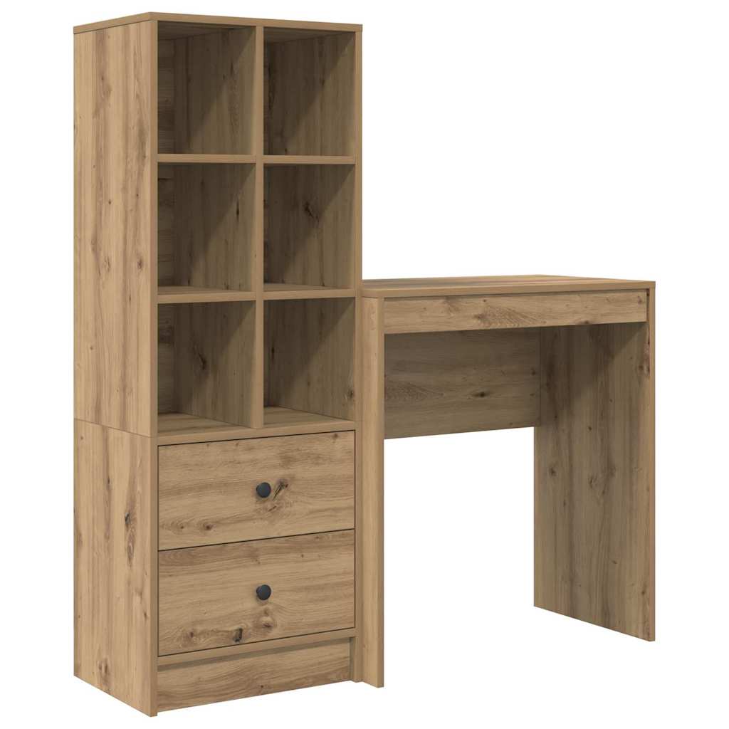 Bureau met lade 2 pcs Artisan Eiken