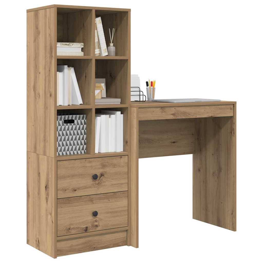 Bureau met lade 2 pcs Artisan Eiken