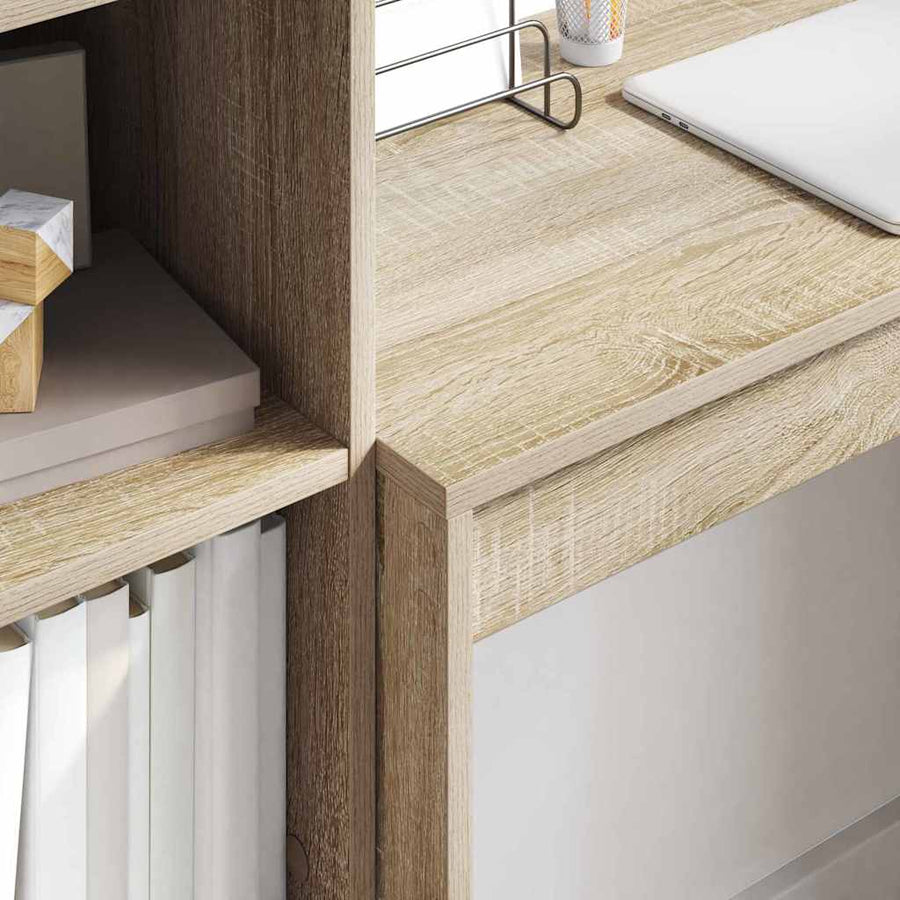 Bureau met lade 2 pcs Sonoma Eiken