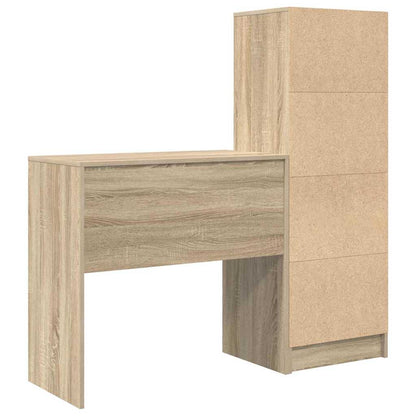Bureau met lade 2 pcs Sonoma Eiken