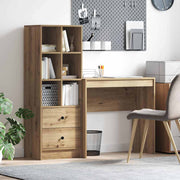 Bureau met lade 125,5x40x127 cm artisan eiken