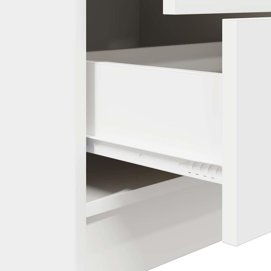 Bureau met lade 2 pcs Wit