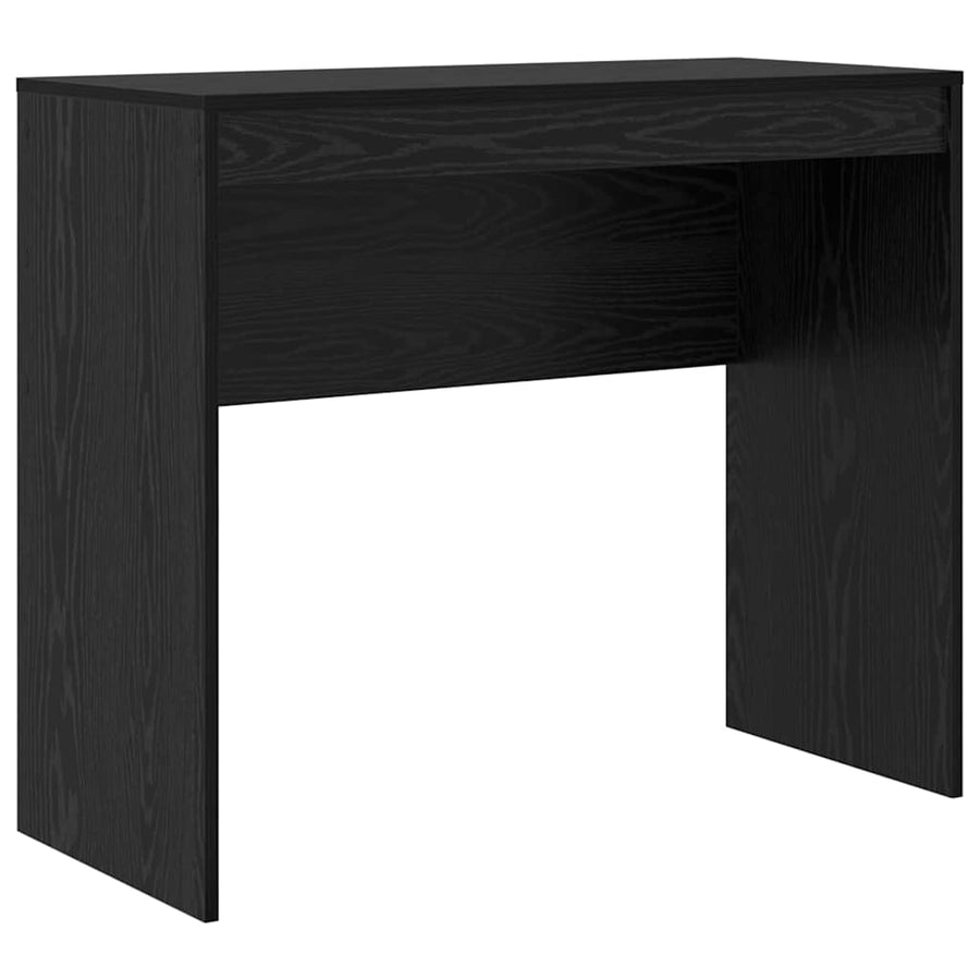 Bureau met lade 2 pcs Zwart Eiken