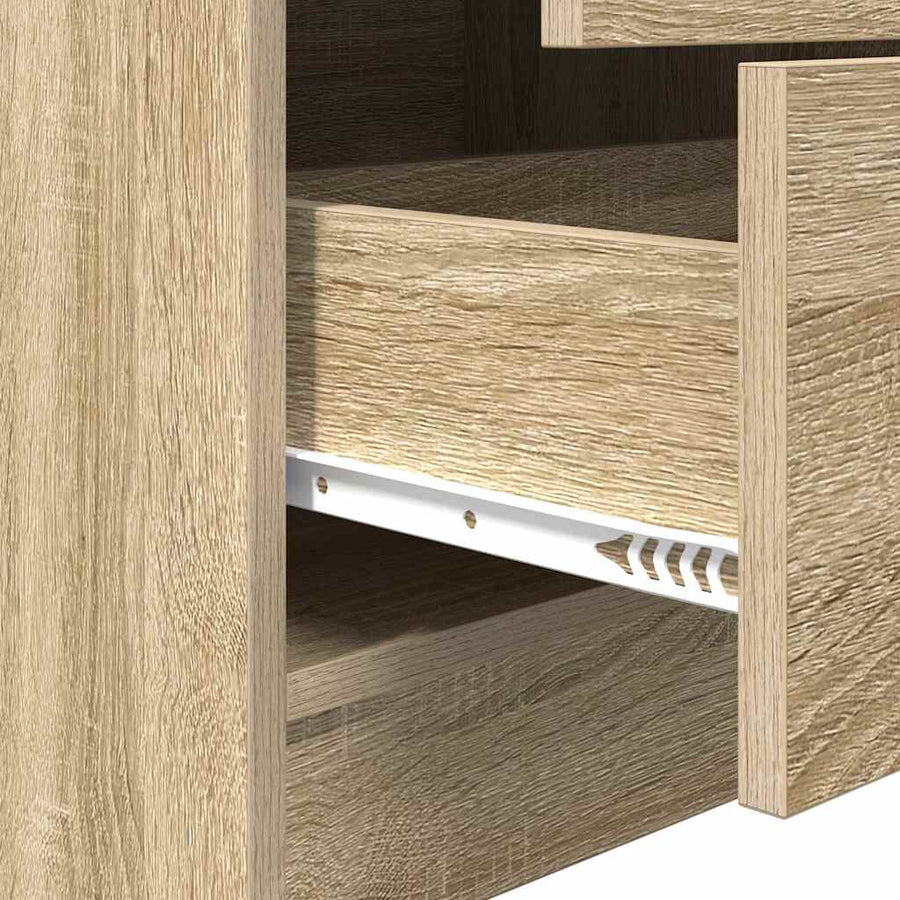 Bureau met lade 2 pcs Sonoma Eiken