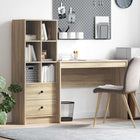 Bureau met lade 145,5x40x127 cm sonoma eiken