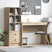 Bureau met lade 145,5x40x127 cm sonoma eiken