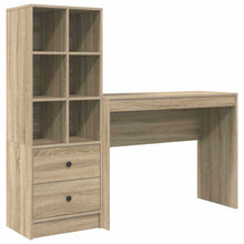 Bureau met lade 2 pcs Sonoma Eiken
