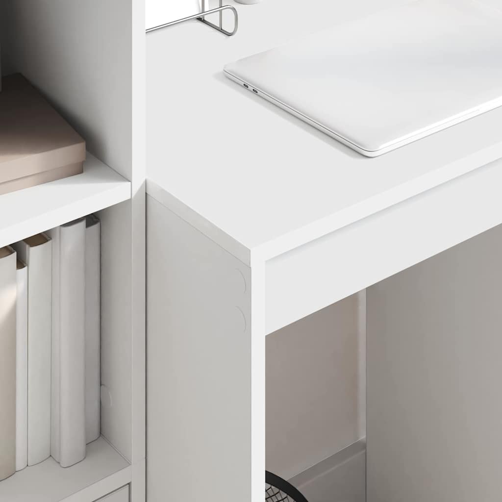 Bureau met lade 2 pcs Wit