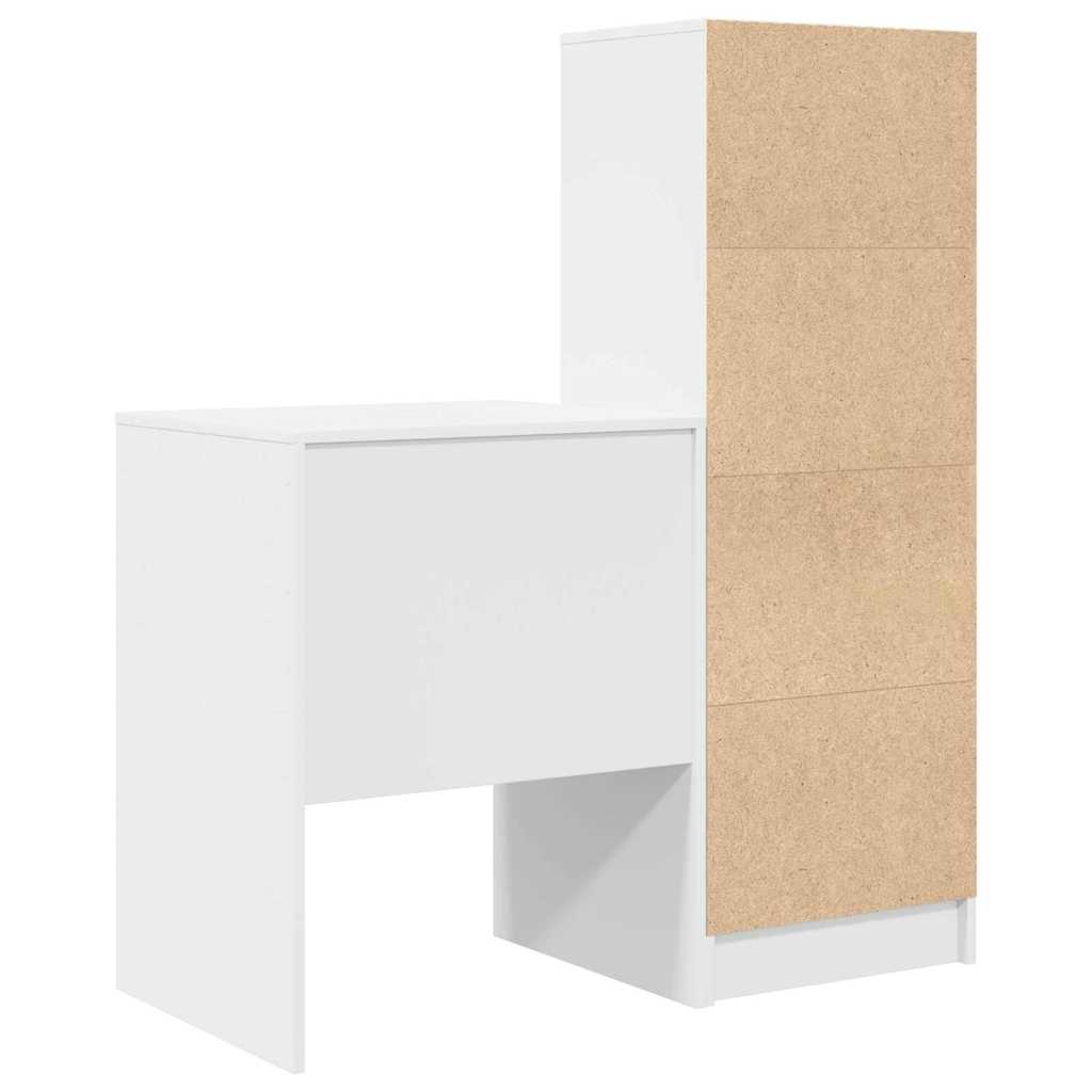 Bureau met lade 2 pcs Wit
