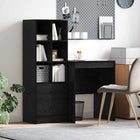 Bureau zwart eiken 105,5x50x127 cm met 2 laden